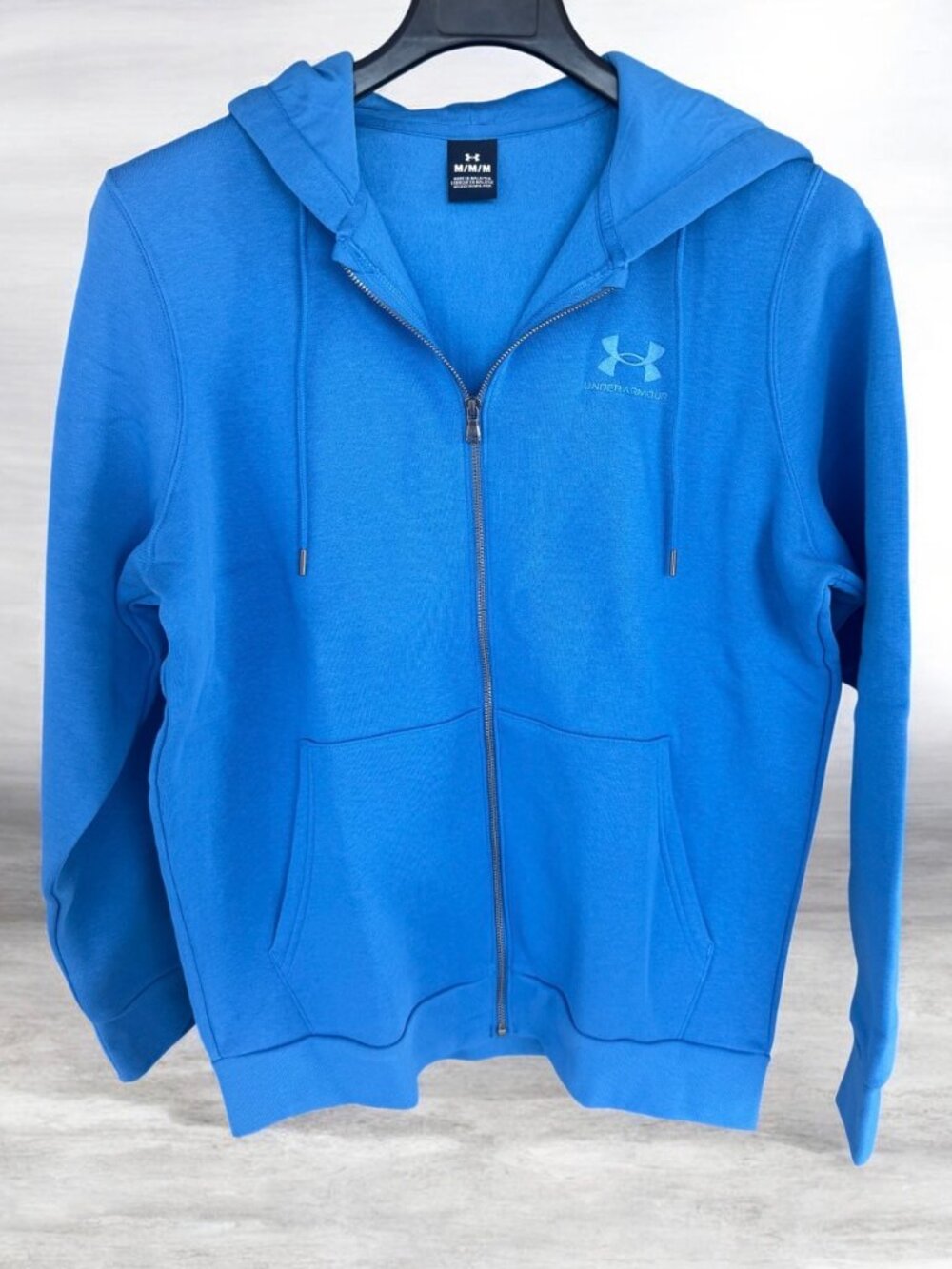 Under Armour Men's Icon Fleece Hooded Full-Zip MED Blue Soft Hooded NWT